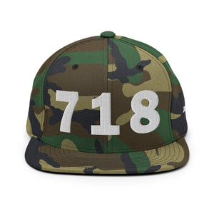 718 Area Code Snapback Hat