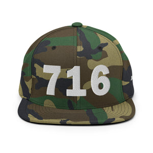 716 Area Code Snapback Hat