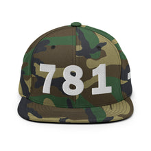 Load image into Gallery viewer, 781 Area Code Snapback Hat