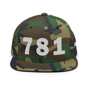 781 Area Code Snapback Hat