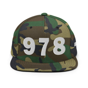 978 Area Code Snapback Hat