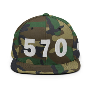 570 Area Code Snapback Hat