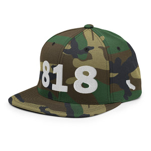 818 Area Code Snapback Hat