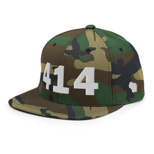 414 Area Code Snapback Hat