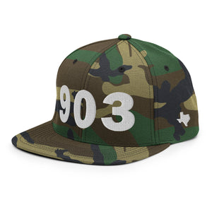 903 Area Code Snapback Hat