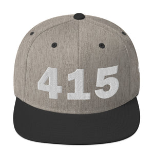 415 Area Code Snapback Hat