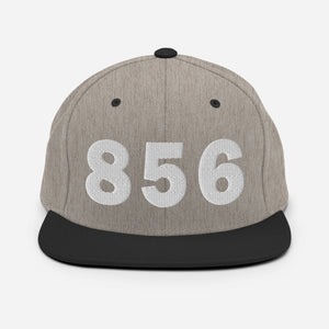 856 Area Code Snapback Hat