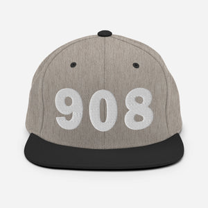 908 Area Code Snapback Hat