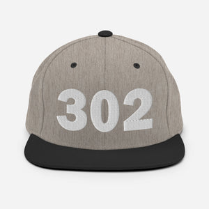 302 Area Code Snapback Hat