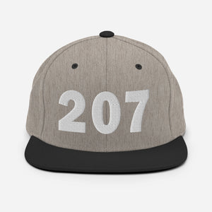 207 Area Code Snapback Hat