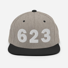 Load image into Gallery viewer, 623 Area Code Snapback Hat