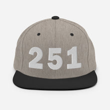 Load image into Gallery viewer, 251 Area Code Snapback Hat