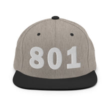 Load image into Gallery viewer, 801 Area Code Snapback Hat