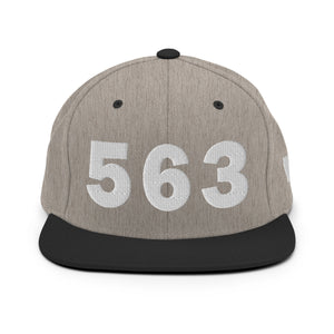 563 Area Code Snapback Hat