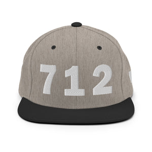 712 Area Code Snapback Hat