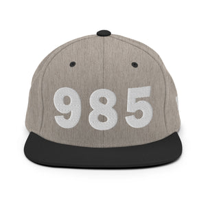 985 Area Code Snapback Hat