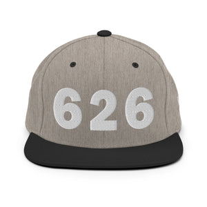 626 Area Code Snapback Hat