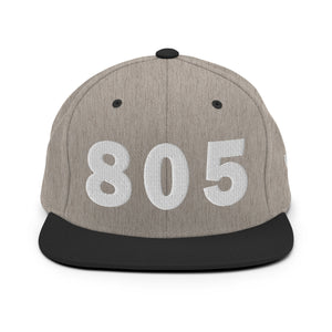 805 Area Code Snapback Hat