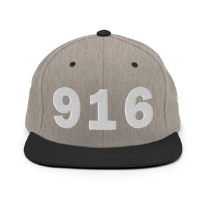 916 Area Code Snapback Hat