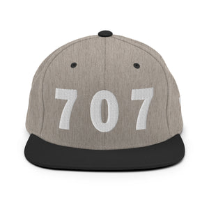 707 Area Code Snapback Hat