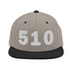 510 Area Code Snapback Hat