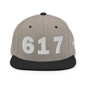 617 Area Code Snapback Hat