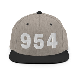 954 Area Code Snapback Hat