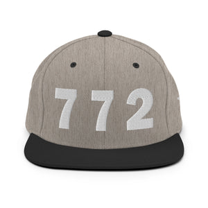 772 Area Code Snapback Hat