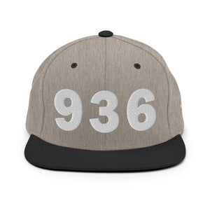 936 Area Code Snapback Hat