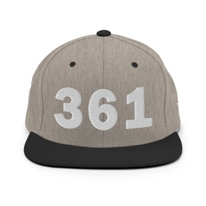 361 Area Code Snapback Hat