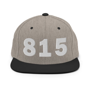 815 Area Code Snapback Hat