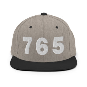 765 Area Code Snapback Hat