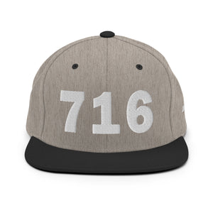 716 Area Code Snapback Hat