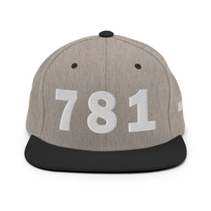 781 Area Code Snapback Hat