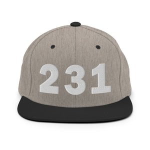 231 Area Code Snapback Hat