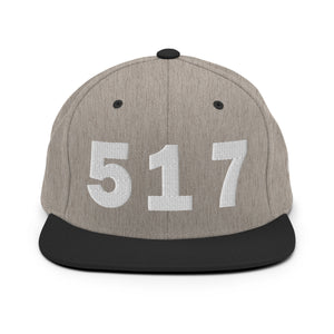 517 Area Code Snapback Hat