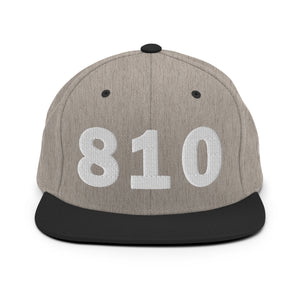 810 Area Code Snapback Hat