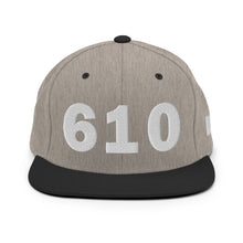 Load image into Gallery viewer, 610 Area Code Snapback Hat