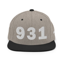 Load image into Gallery viewer, 931 Area Code Snapback Hat