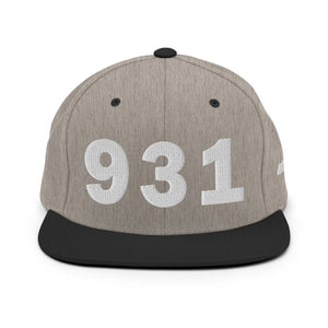 931 Area Code Snapback Hat