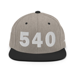 540 Area Code Snapback Hat