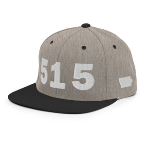 515 Area Code Snapback Hat