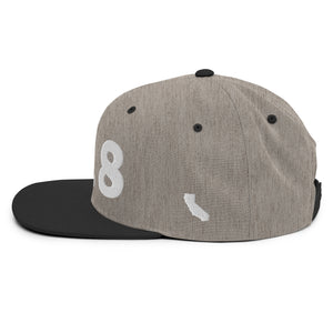 818 Area Code Snapback Hat