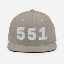 Load image into Gallery viewer, 551 Area Code Snapback Hat