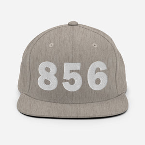 856 Area Code Snapback Hat