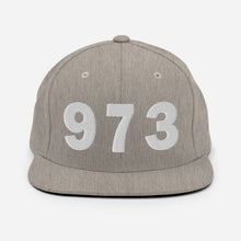 973 Area Code Snapback Hat