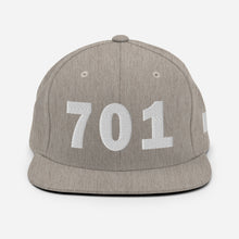 Load image into Gallery viewer, 701 Area Code Snapback Hat