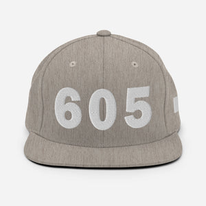 605 Area Code Snapback Hat