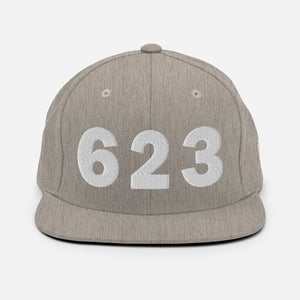 623 Area Code Snapback Hat