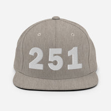 Load image into Gallery viewer, 251 Area Code Snapback Hat